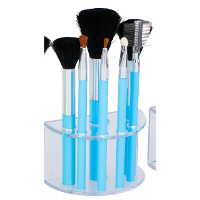 Schmink penselen/kwasten setje van 8x stuks   Cosmetica en schmink   blauw   synthetisch