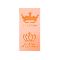 Schmink sjabloon Koningsdag   koning kroontjes   willem en maxima print   5 x 10 cm