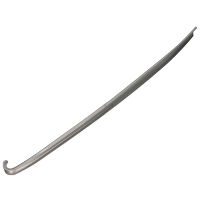 Schoenlepel   lang   kunststof   grijs   77 cm   schoentrekker