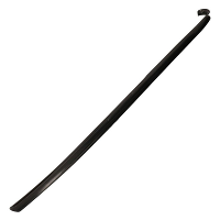 Schoenlepel   lang   kunststof   zwart   77 cm   schoentrekker
