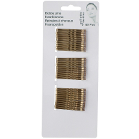 Schuifspeldjes/haarspelden   60x stuks   goud   metaal   5 cm   haarklemmen