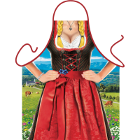 Sexy kookschort Tiroler vrouw dirndl