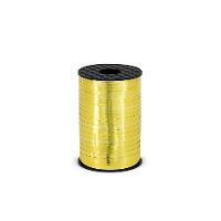 Sierlint kunststof   goud   5 mm x 225 meter   cadeaulint   hobbylint