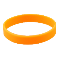 Siliconen armbandjes   stretch   oranje   polsbandjes   volwassenen