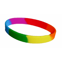 Siliconen armbandjes   stretch   regenboog   polsbandjes   volwassenen
