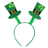 Sint Patricksday verkleed Tiara/diadeem   Shamrock hoedjes   groen   volwassenen