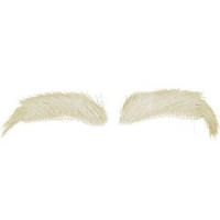 Sinterklaas verkleed wenkbrauwen   Yakhaar   wit   luxe Sint kostuum accessoires