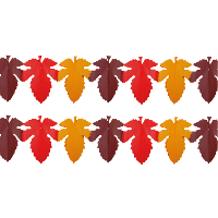 Slinger Herfstbladeren   2x   300 cm   papier   mix kleuren   herfst thema