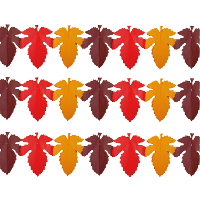 Slinger Herfstbladeren   3x   300 cm   papier   mix kleuren   herfst thema