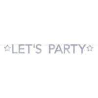 Slinger Lets party holografische feest slinger 2.05 Meter