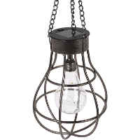 Solar hanglantaarn   zwart   26 cm   zonne energie   tuinverlichting   lantaarn