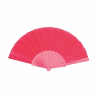 Spaanse Handwaaier   fuchsia roze   23 x 43 cm   Verkoeling waaiers voor zomerse themperatuur
