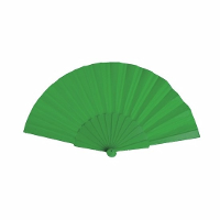 Spaanse Handwaaier   groen   23 x 43 cm   Verkoeling waaiers voor zomerse themperatuur