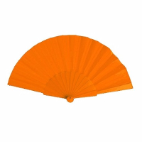 Spaanse Handwaaier   oranje   23 x 43 cm   Verkoeling waaiers voor zomerse themperatuur