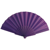 Spaanse Handwaaier   paars   23 x 43 cm   Verkoeling waaiers voor zomerse themperatuur