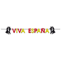 Spaanse letterslinger   Viva Espana   180 cm   papier