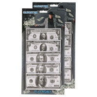 Speelgoed geld   200x stuks   1 10 20 50 100 dollar   6,5 x 14 cm