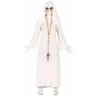 Spookachtige horror scary nonnen/zusters verkleedkleding kostuum   dames   Halloween