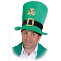 St. Patricks day hoge verkleed hoed   groen   volwassenen