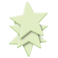 Sterrenhemel glow in the dark   stickers   Dia 8 cm   3x stuks   Lichtgevende stickers   kinderkamer