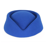 Stewardess hoedje voor dames   blauw   Verkleed hoeden   Carnaval   Luchtvaart
