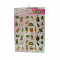 Stickervel insecten stickers   22 stickers op vel   kinderstickers   hobby