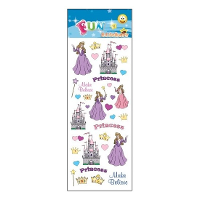 Stickervel prinses en kasteel