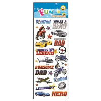 Stickervel vaderdag
