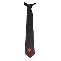 Stropdas zwart met print KNVB