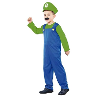 Super loodgieter kostuum   groen   videogame karakter   voor kinderen