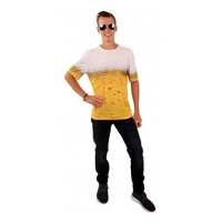 T shirt met bier/pils opdruk   polyester   voor volwassenen   Bierfeest