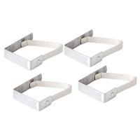 Tafelkleed klem   4x   RVS   5 x 4 cm   tafelzeil klemmen