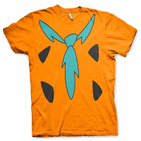 Merkloos The Flintstones verkleed t shirt oranje voor heren