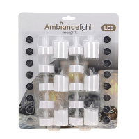 Theelichten met led   16x stuks   LED kaars   Waxine lichten