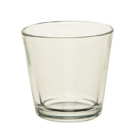 Theelichthouder   7,5 cm   transparant   glas   waxinelichthouder   kaarsenhouder