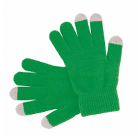 Touchscreen smartphone handschoenen   groen   volwassenen/kinderen   acryl   one size S/M