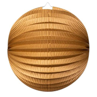 Treklampion   metallic goud   papier   rond   D23cm   decoratie   Sint Maarten