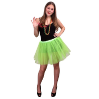 Tule rokje voor dames   carnaval verkleed rokje   groen   petticoat