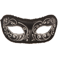 Venetiaans oogmasker   zilver/goud   voor volwassenen