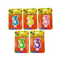 Verjaardag kaarsen 3 jaar