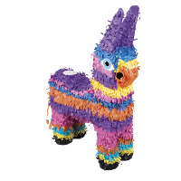 Verjaardag Pinata Ezel   gekleurd   55 x 41 cm   dieren pinata   versiering