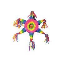Verjaardag Ster pinata   Dia 65 cm   papier   vullen en kapot slaan