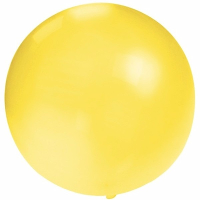 Verjaardagfeest ballonnen   60 cm   geel   extra grote ballon   versiering   verjaardag