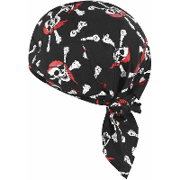 Verkleed Bandana met piraten print   piraat verkleed hoofddoek/zakdoek   volwassenen   kinderen