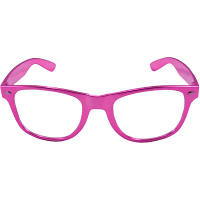 Verkleed bril metallic roze