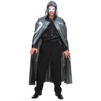 Verkleed cape Venitiaans   zilver   voor dames en heren   one size   Carnaval verkleed accessoires