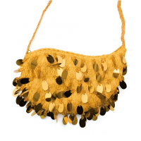 Verkleed Gouden tasje met pailletten