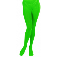 Verkleed panty voor dames   groen   sprookjes thema   one size