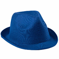 Verkleed trilby hoedje   blauw   polyester   volwassenen   Carnaval hoed