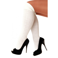 Verkleed Witte Tiroler kousen voor dames